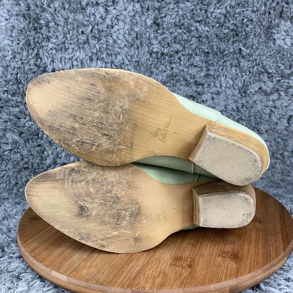 Very Volatile Green Leather Rhinestone Cowboy Boots Women's Size 7 - Picture 7 of 10